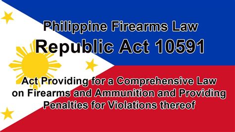 Understanding RA Case 10591 in the Philippines .
